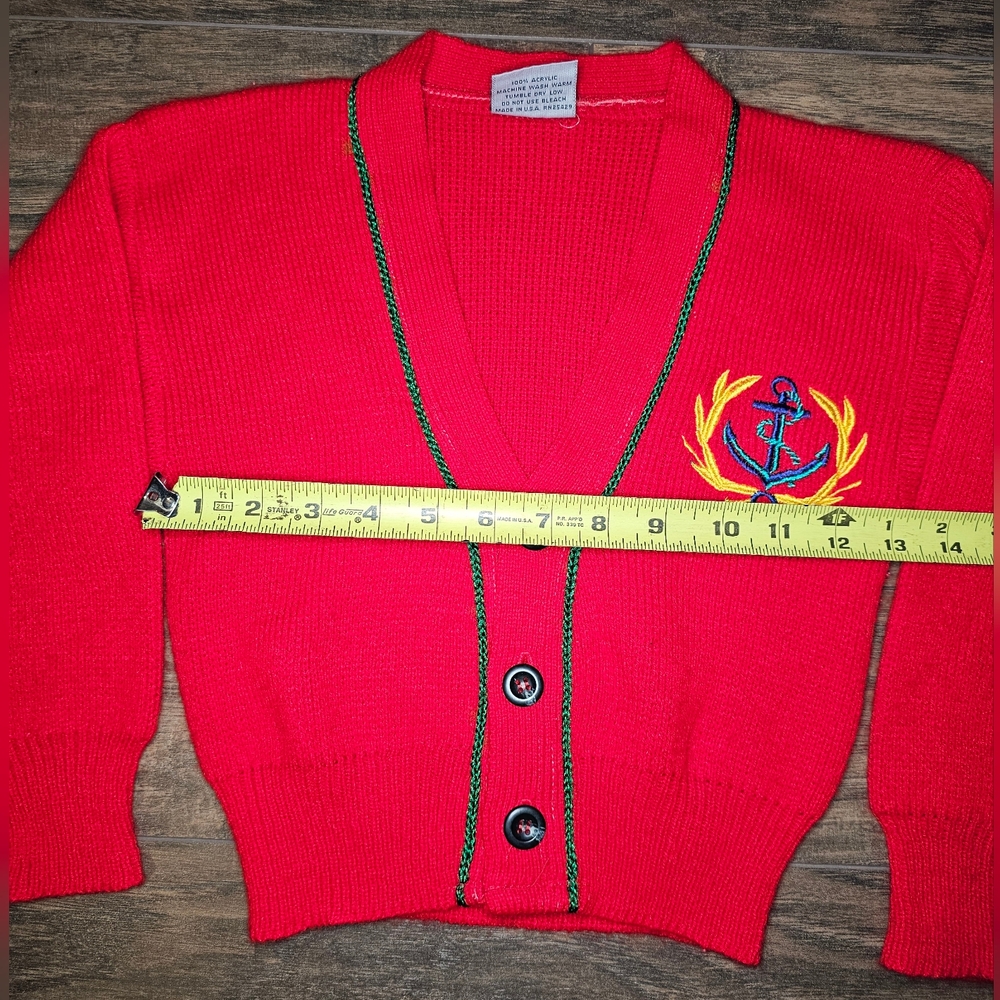 1980's Vintage Sergio Valente Cardigan Sweater Size 4 - Picture 3 of 8